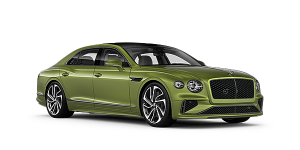 Bentley Doha New Bentley Flying Spur Speed v8 hybrid sedan in Tourmaline green paint