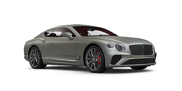 Bentley Doha Bentley GT Speed coupe in Extreme Silver paint front 34